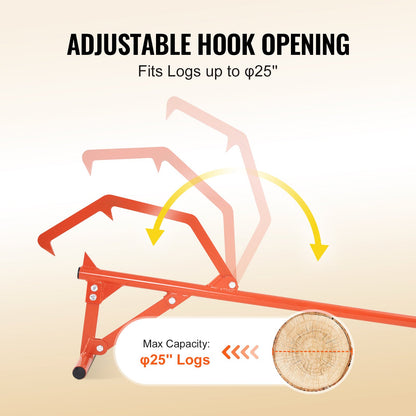 Timberjack 46,5 i Heavy Duty stocklyftare för rullning av max 25" diam.