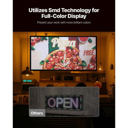 27x14 tum Programmerbar LED-skylt Digital rullande displaykort P5 Fullfärg |  EU