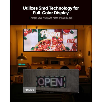 40x18 tum Programmerbar LED-skylt Digital rullande displaykort P6 Fullfärg |  EU