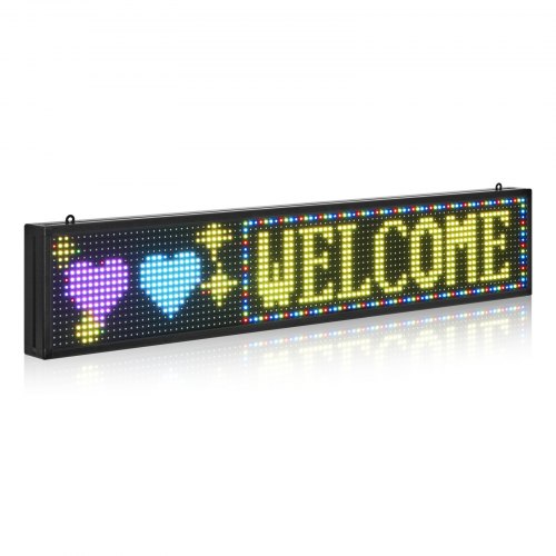 40x8 tum Programmerbar LED-skylt Digital rullande displaykort P10 Fullfärg |  EU
