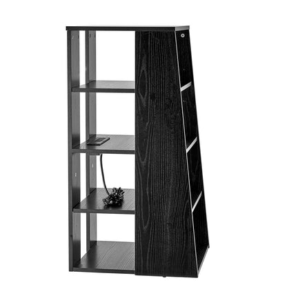 5 Tiers AV Media Stand Höjdjusterbar Audio-Video Media Stand i trä