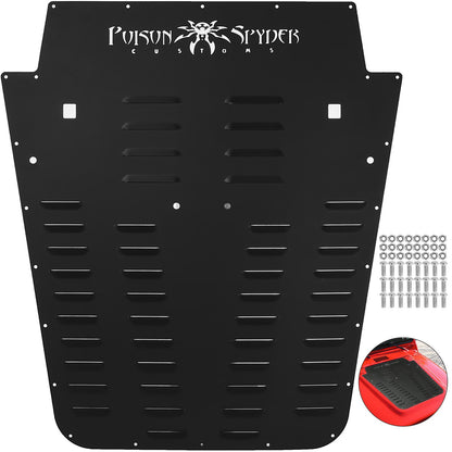 Ventilerad huva galler svart pulvercoat frontliner för 2013-2017 Jeep Wrangler JK