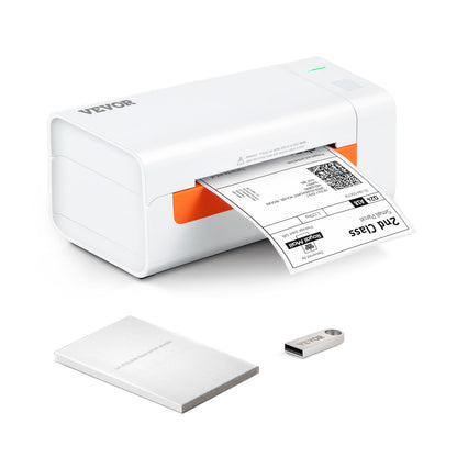 Termisk etikettskrivare, 4x6 etikettskrivare, termisk etikettmaskin med automatisk etikettigenkänning, stöd för Windows/MacOS/Linux, kompatibel med Amazon, eBay, Etsy, UPS, etc