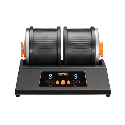 Rock Tumbler Machine 8 lbs Rock Polishing Kit 9-växlad 9-dagars timer Dubbla fat