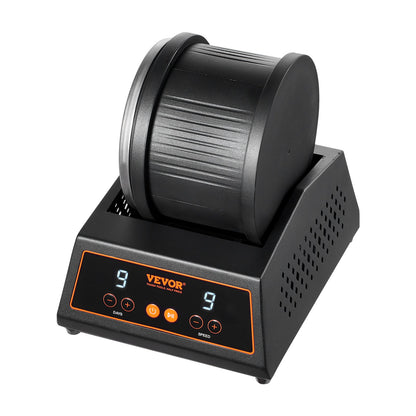 Rock Tumbler Machine 4 lbs Rock Polishing Kit 9-speed 9-day timer steel