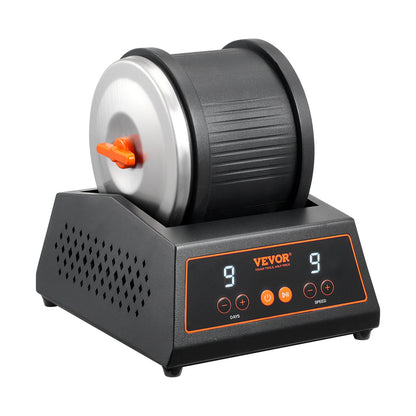 Rock Tumbler Machine 4 lbs Rock Polishing Kit 9-speed 9-day timer steel