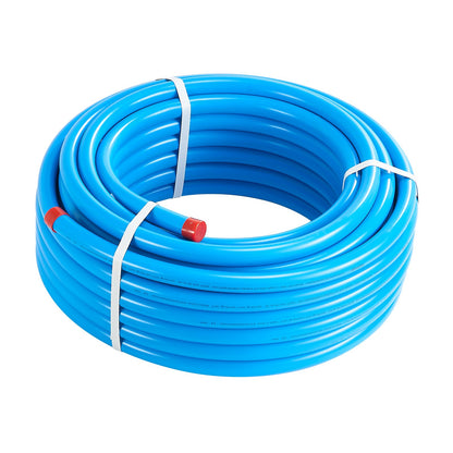 Air Compressor Line Kit 3/4'' x 100FT HDPE/Aluminum Air Piping System Blue