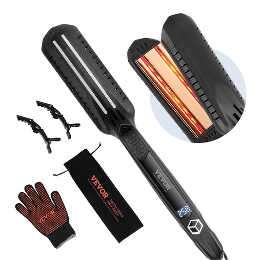 Glätteisen 1,5" Titanium Flat Iron Dual Infrarot Tech 19 Temperaturstufen