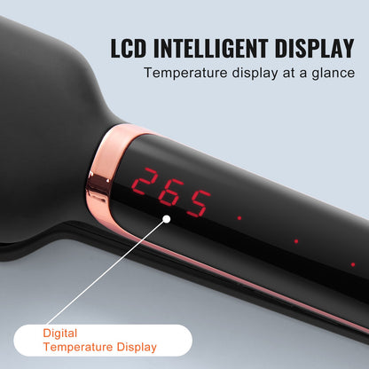 2-inch hair straightener with infrared technology and negative ion