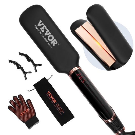 2-inch hair straightener with infrared technology and negative ion