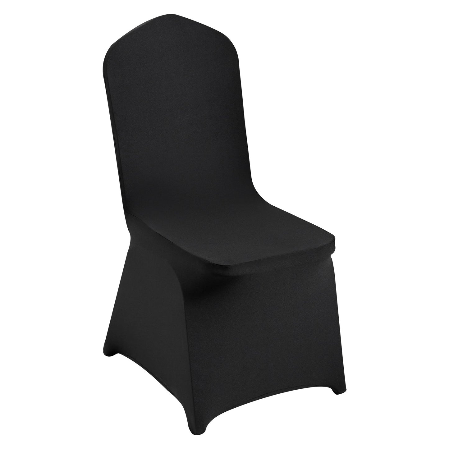 50PCS Black Stretch Spandex Folding Chair Covers, Universally Fitted Chair Covers, Removable Washable Protective Covers, for Wedding, Holiday, Banquet, Party, Celebration