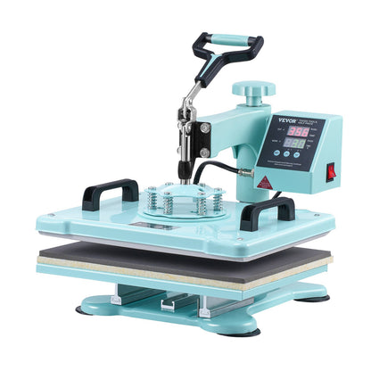 Heat Press Machine 12x15 i 5 i 1 med 30oz Tumbler Press T-shirts Grön