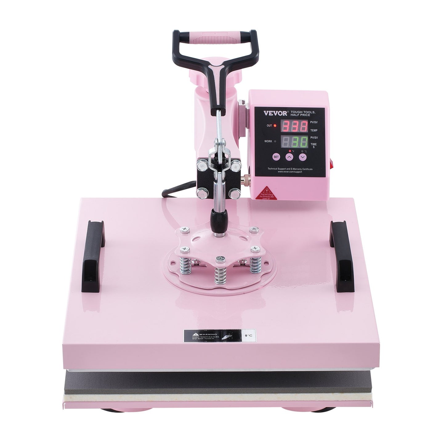 Heat Press Machine 15x15 i 5 i 1 med 30oz Tumbler Press T-shirts Rosa
