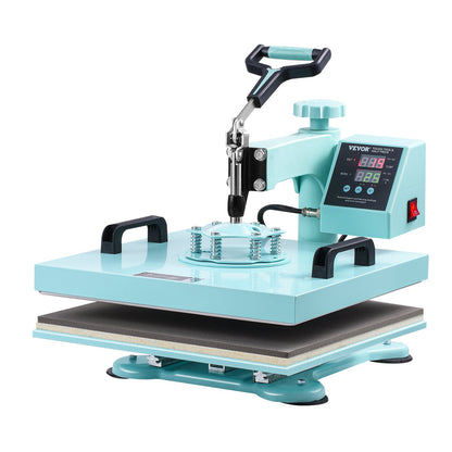 Heat Press Machine 15x15 i 8 i 1 med 30oz Tumbler Press T-shirts Grön