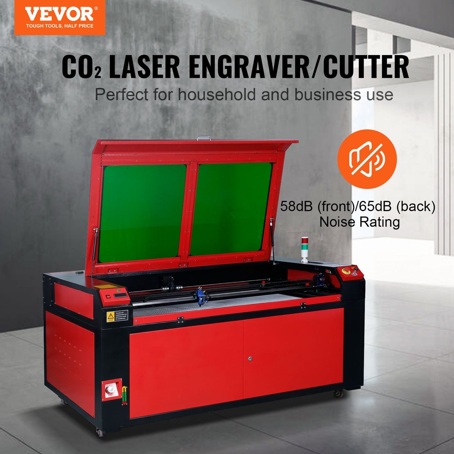 130W CO2 Laser Engraver Engraving Carving Print Machine 900x1400mm Workbed