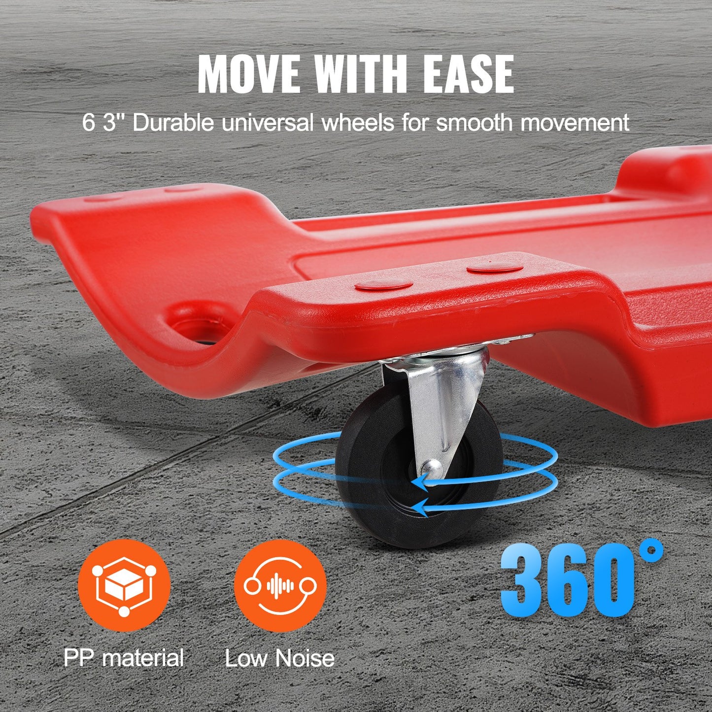 40 i Mechanic Plastic Creeper Automotive Rolling Garage 350 lbs HDPE