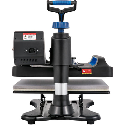 Wärmepresse, 30,5 x 38,1 cm, schnelles Aufheizen, 360°-Schwenk-Digital-Sublimationsdrucker für T-Shirt-Vinyl-Transfer, Segeltuchtaschen, Kissen, Banner, Blau