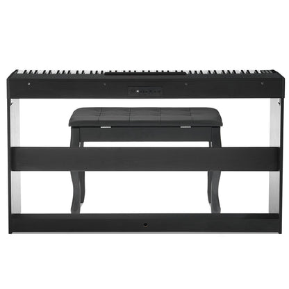 88-tangenter Helviktad digitalpiano Dubbelklaviaturläge Skåpfäste Bänk