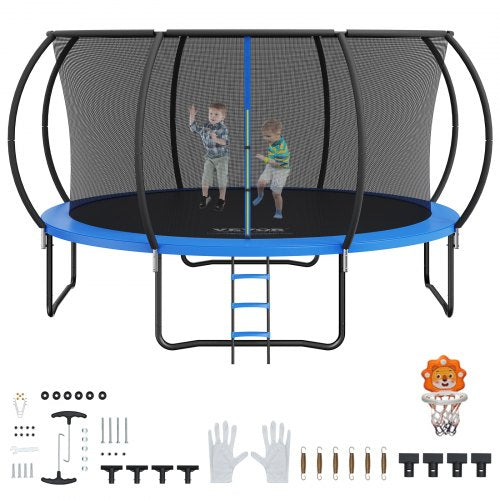 14FT Outdoor Trampoline for Kids with Safety Net | EU