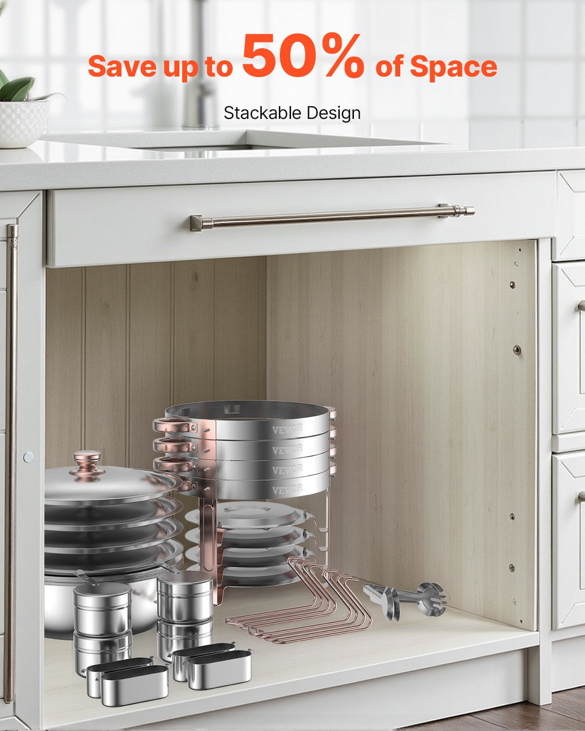 5 Qt 4-Pack Round Chafing Dishes Buffet Set Full Size Pan Stainless Steel