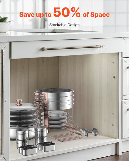 5 Qt 4-Pack Round Chafing Dishes Buffet Set Full Size Pan Stainless Steel