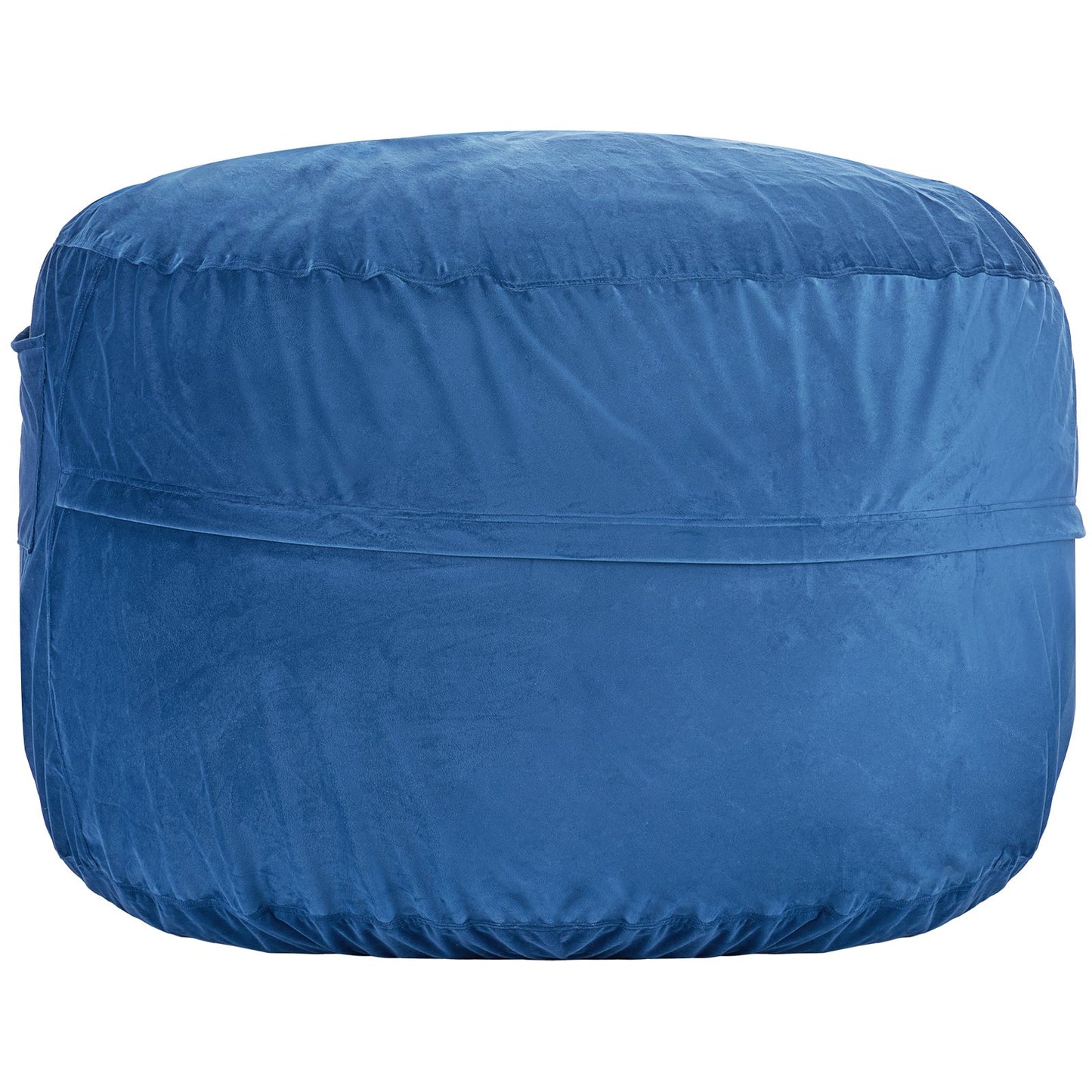Round Bean Bag Stol med avtagbart och tvättbart överdrag för vuxna Blå