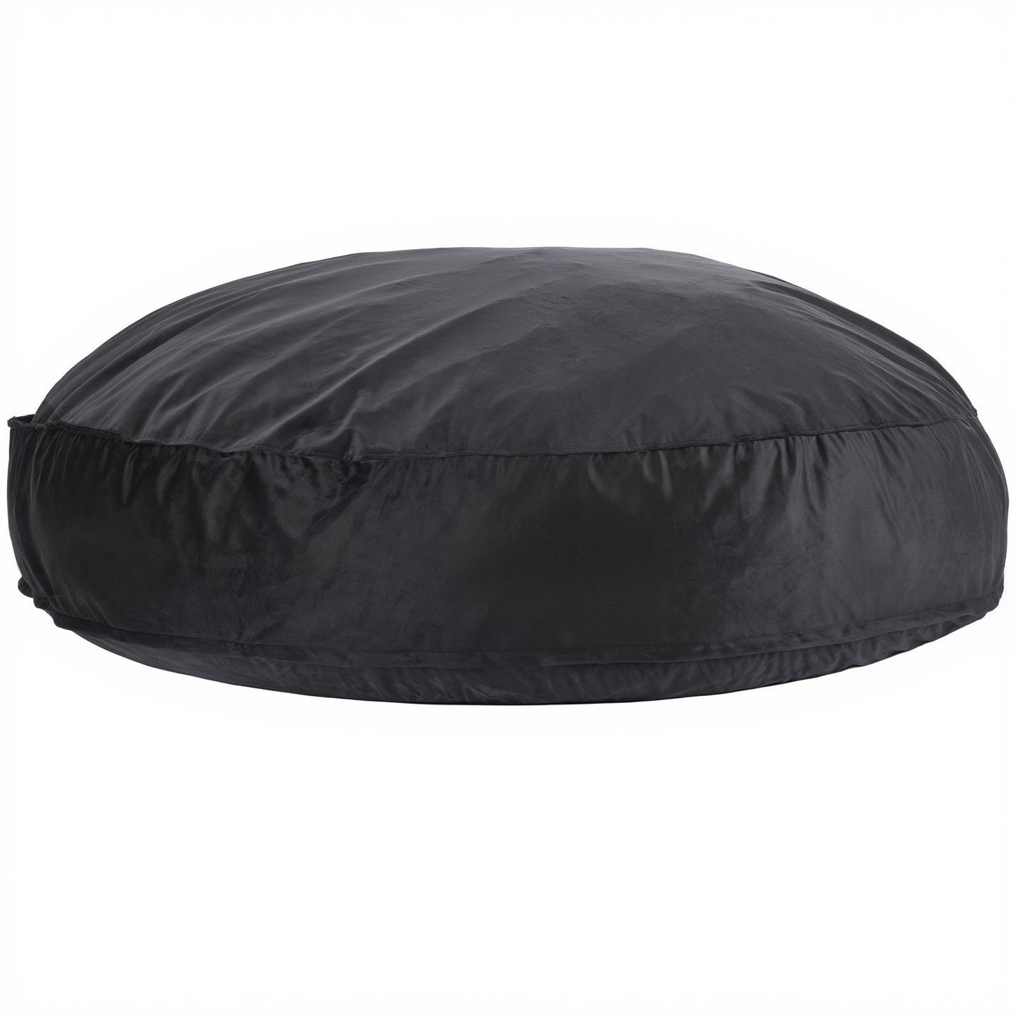 Round Bean Bag Stol med avtagbart och tvättbart överdrag för Adult Giant Black