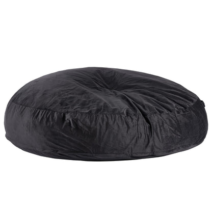 Round Bean Bag Stol med avtagbart och tvättbart överdrag för Adult Giant Black