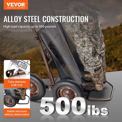 Folding Deer Cart Game Hauler Utility Gear Dolly 500 LBS Kapacitet