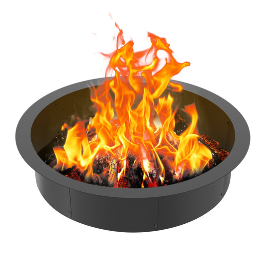 Feuerstelle Ring Runde 40 Zoll Äußere Stahl Liner DIY Lagerfeuer Ring Feuerstelle