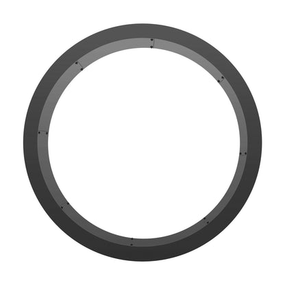 Fire Pit Ring Rund 40 tums yttre stålfoder DIY Campfire Ring Firepit