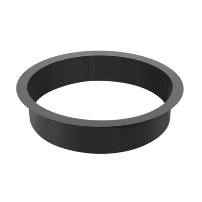Fire Pit Ring Rund 40 tums yttre stålfoder DIY Campfire Ring Firepit