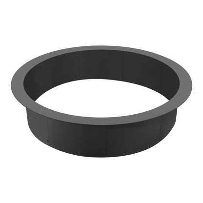 Fire Pit Ring Rund 44 tums yttre stålfoder DIY Campfire Ring Firepit