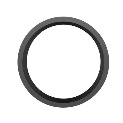Fire Pit Ring Rund 35 tums yttre stålfoder DIY Campfire Ring Firepit
