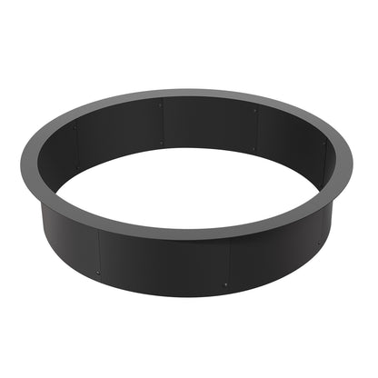 Fire Pit Ring Round 40” Outer 36” Inner Steel Liner DIY Campfire Firepit