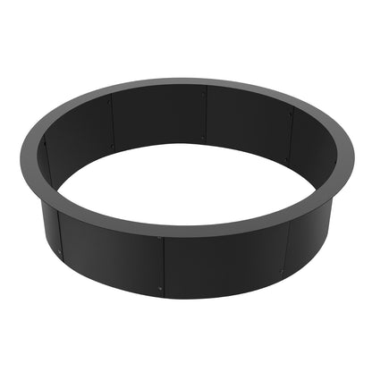 Fire Pit Ring Rund 45 tums yttre stålfoder DIY Campfire Ring Firepit