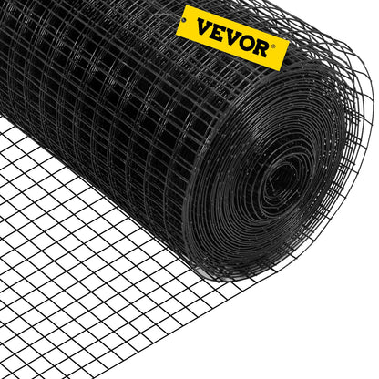 Hårdvaruduk, 36\" x 50\' & 1\"x1\" maskstorlek, galvaniserat stål Vinylbelagd 16 gauge kycklingtrådsstängsel med en skärtång och ett par tyghandskar, för trädgårdsstängsel och husdjursinhägnader,