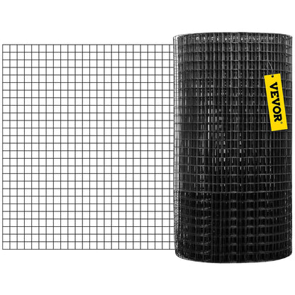 Hardware Cloth, 48\" x 50\' &amp; 1\"x1\" Mesh Size, Galvanized Steel Vinyl Coated 16 Gauge Chicken Wire Fence with a Cutting Pliers and a Pair of Cloth Gloves, for Garden Fencing and Pet Enclosures,