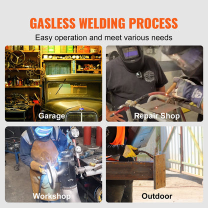 Flux Cored Welding Wire, E71T-GS 0.030-inch 10LBS, Gas-Free MIG Mild Steel Welding Wire with Low Spatter for All-Position and Outdoor Arc Welding