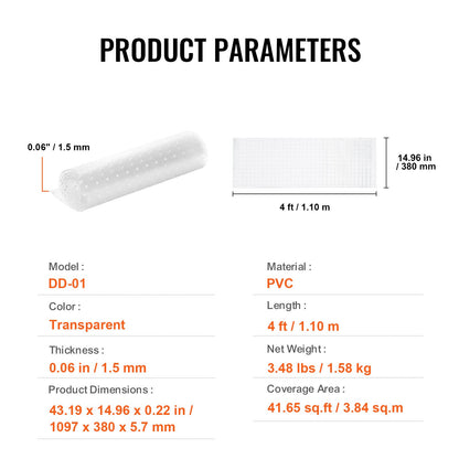Mattskydd för husdjur katt 15" x 4" repsäker repstoppare PVC