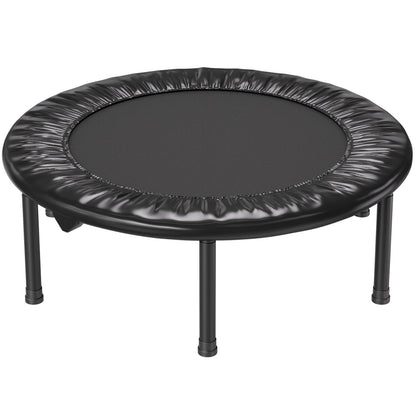 36" Foldable Mini Fitness Trampoline for Adults Indoor Training Rebounder
