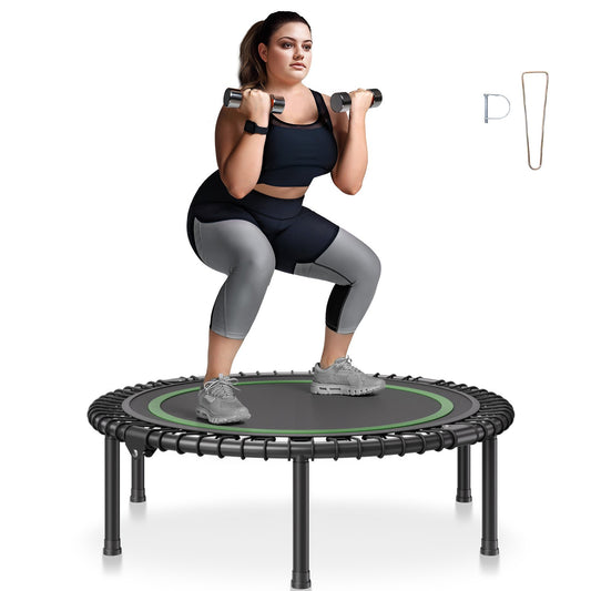 40" hopfällbar mini fitnessstudsmatta för vuxna inomhusträningsrebounder