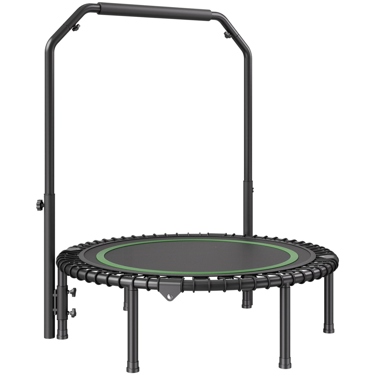 40" Foldable Mini Fitness Trampoline Adult Exercise Rebounder with Handle
