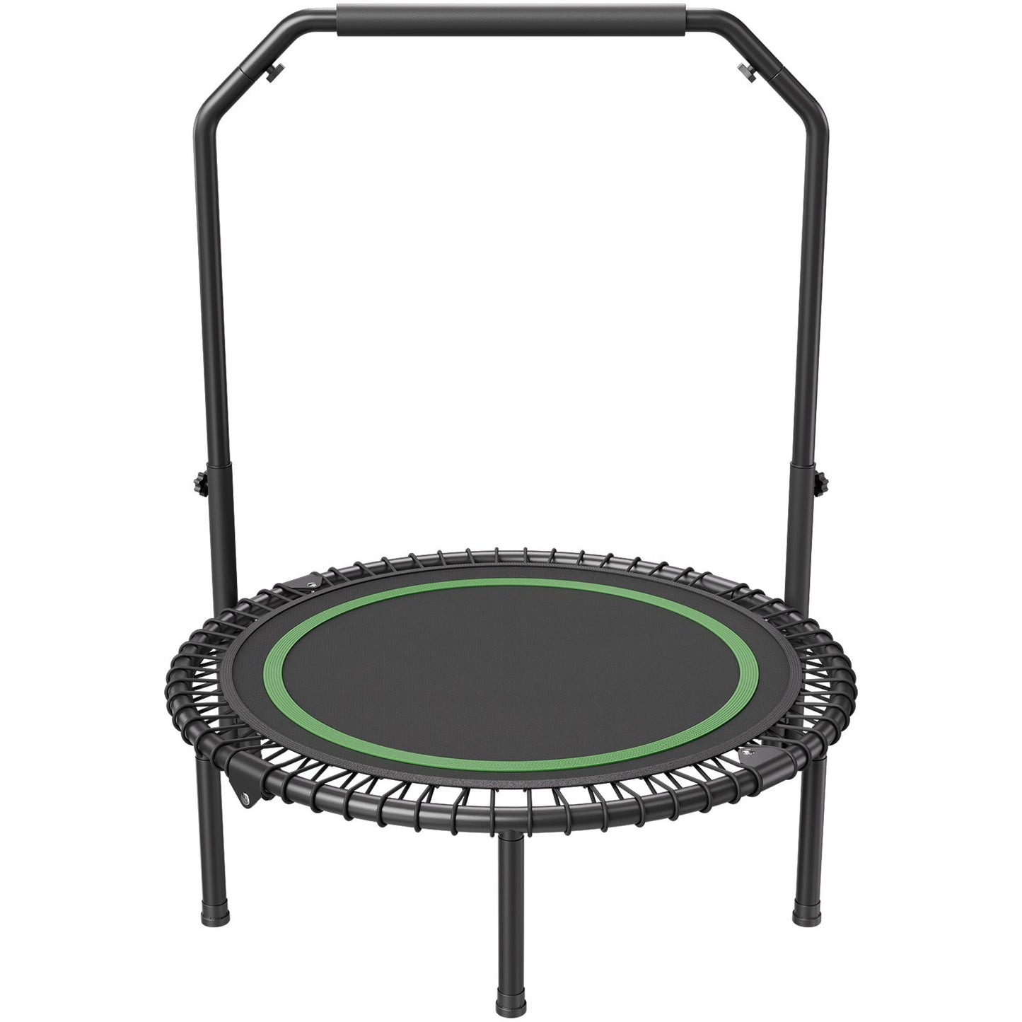 40" Foldable Mini Fitness Trampoline Adult Exercise Rebounder with Handle