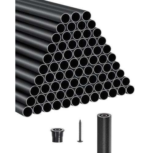 Trappbaluster 101-pack 26 tum aluminiumspindlar med skruvar/räckeskåpor |  EU