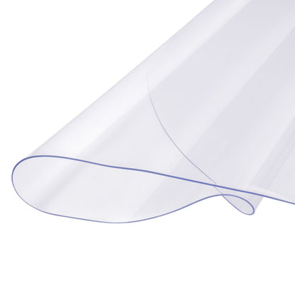 PVC bordsskydd 42 tum runt skrivbordsskydd i klar plast 2,0 mm tjockt
