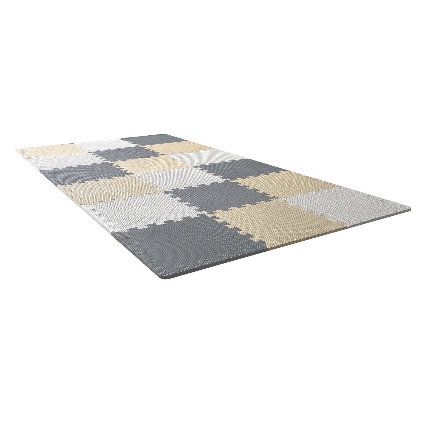 Kids Foam Pussel Golv Lekmatta 0,4 i 16 st Interlocking EVA Soft Tiles