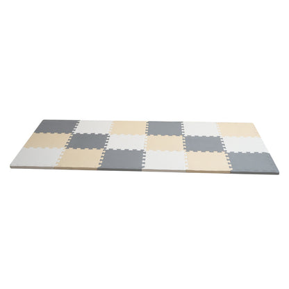 Kids Foam Pussel Golv Lekmatta 0,4 i 16 st Interlocking EVA Soft Tiles