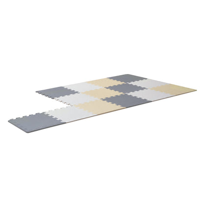 Kids Foam Pussel Golv Lekmatta 0,4 i 16 st Interlocking EVA Soft Tiles