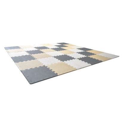 Kids Foam Puzzle Floor Play Mat 0.4 in 36pcs Interlocking EVA Soft Tiles
